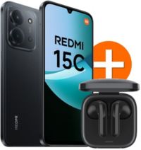 Smartphone XIAOMI Pack Redmi 15C 256Go Noir4G+Buds6Active