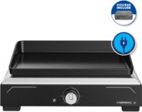 Plancha électrique CAMPINGAZ 1 XD noir inox à poser, 45x30 cm + housse