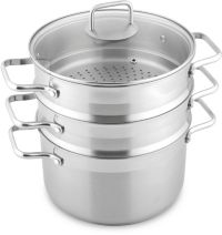 Cuiseur vapeur ESSENTIELB 24cm inox avec couvercle