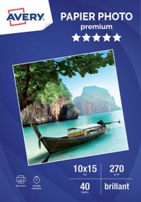 Papier photo AVERY 40 Photos brillantes 10x15 270g