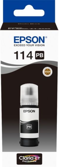 Cartouche d'encre EPSON Bouteille d'Encre Ecotank 114 Noire Photo - C13T07B240