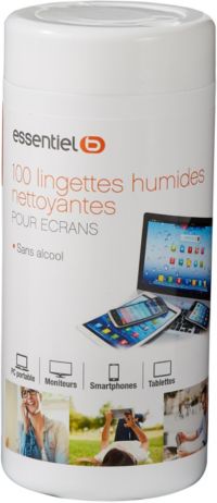 Lingettes ESSENTIELB 100 lingettes humides nettoyantes