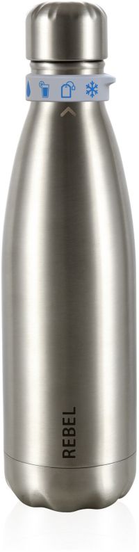 Bouteille isotherme LES ARTISTES Rebel metallic argent 50cl A-1997