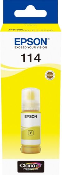 Cartouche d'encre EPSON Bouteille d'Encre Ecotank 114 Jaune (Yellow) - C13T07B340