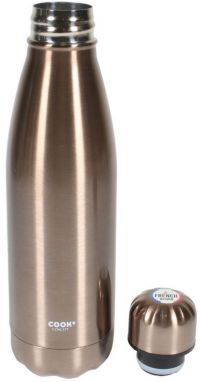 Bouteille isotherme COOK CONCEPT de transport rose dore 500 ml