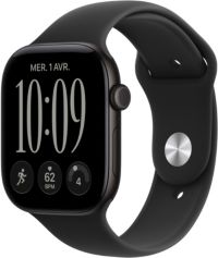 Montre connectée APPLE WATCH Serie 12 46mm Alu noir / noir M/L