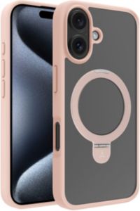 Coque ADEQWAT iPhone 16 magnétique Stand - Rose