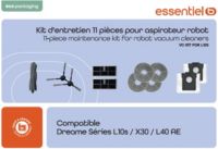 Kit accessoires ESSENTIELB entretien complet compatible DREAME L10s Pro Ultra, X30 Ultra, L10s Ultra Gen2, L40 Ultra AE