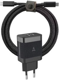 Chargeur + câble ADEQWAT 45W PowerDelivery USB-A/USB-C + Câble 1M