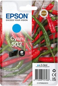 Cartouche d'encre EPSON Originale 503 Cyan Série Piment - C13T05A24010