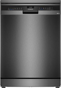 Lave vaisselle 60 cm SIEMENS SN23EC22AE, varioSpeed Plus, Acier brossé noir