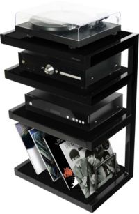 Meuble Hifi NORSTONE Esse vinyl - Noir