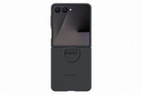 Coque SAMSUNG Z Flip 7 silicone anneau noir
