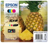 Cartouche d'encre EPSON Pack Multipack 4 Originales 604 (Noir XL + 3 Couleurs) Série Ananas - C13T09R64010