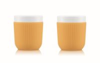 BODUM DOURO 2 tasses porcelaine avec manchon