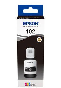 Cartouche d'encre EPSON Bouteille d'Encre Ecotank 102 Noire (Pigmentée) - C13T03R140