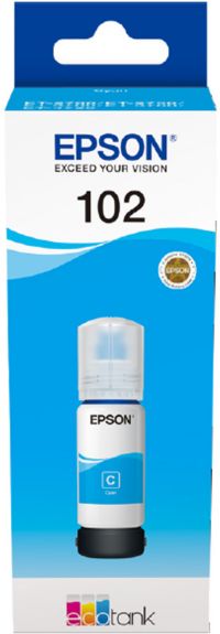 Cartouche d'encre EPSON Bouteille d'Encre Ecotank 102 Cyan - C13T03R240