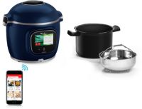 Cookeo MOULINEX CE943410 bleu touch wifi pro balance integrée 6 L, 13 modes de cuisson, 250 recettes