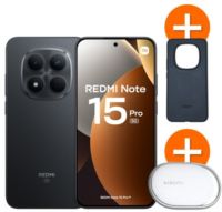 Smartphone XIAOMI Pack Redmi Note 15 Pro 5G 256Go Noir + Tag + Coque
