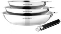 Batterie de cuisine ARTHUR MARTIN 3 poeles poignee amovible