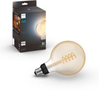 Ampoule LED connectée PHILIPS HUE White Ambiance E27 Globe G. Filament