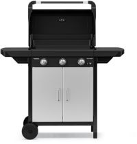 Plancha gaz CAMPINGAZ EX 3 noir 3 brûleurs sur chariot couvercle de cuissson, 60x35 cm
