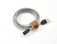 Câble micro USB ADEQWAT vers USB 2M tréssé Gris
