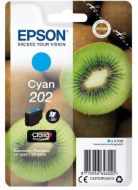 Cartouche d'encre EPSON Originale 202 Cyan Série Kiwi - C13T02E24010