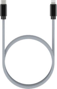 Câble Lightning ADEQWAT vers USB-C 2M certifié Apple Gris