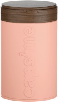 Boite à café CAPS ME à café rose contenance 250g