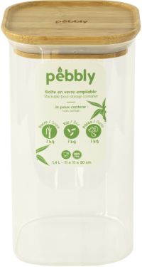 Boîte alimentaire PEBBLY en verre 1.4 L