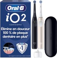Brosse à dents électrique ORAL-B iO2 Duo Noir et Rose
