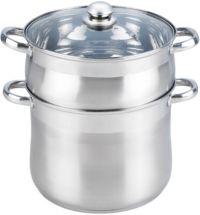 ESSENTIELB Vapeur Inox diam 26 cm + couvercle verre