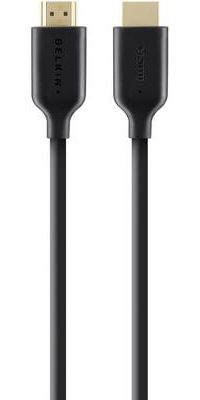 BELKIN Câble HDMI 2.0 2M Noir/Or F3Y021bt2M