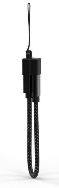 Câble micro USB ADEQWAT vers USB noir 20cm Porte-clés