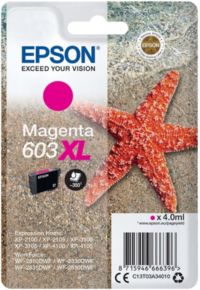 Cartouche d'encre EPSON Originale 603 XL Haute Capacité Magenta - C13T03U34010