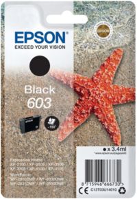 Cartouche d'encre EPSON Originale 603 Noire Standard - C13T03U14010