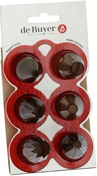 Douille à pâtisserie DE BUYER x 6 tritan 4150.02