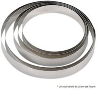 Cercle pâtisserie DE BUYER collectivite inox 10 cm 3989.10
