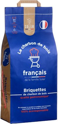 Briquette de charbon SOLER Briquette de charbon de bois 7.5 kg