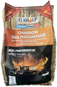 Charbon de bois instantané