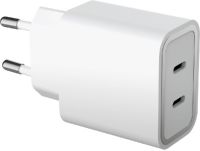 Chargeur secteur FORCE POWER 2x USB-C 45W Recyclé Blanc