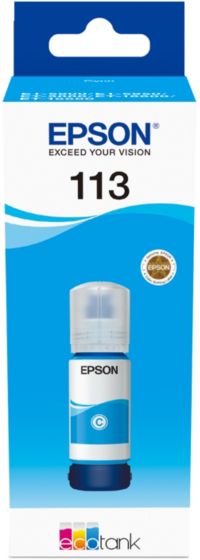 Encre EPSON Bouteille d'Encre Ecotank 113 Cyan 70ml - C13T06B24A