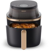 Airfryer PHILIPS NA332/00 Friteuse sans huile avec fenêtre de cuisson Noir/Doré, Série 3000 6.2L