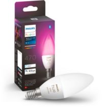 Ampoule LED connectée PHILIPS HUE E14 White&Color Ambiance Flamme