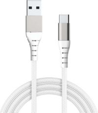 Câble USB FORCE POWER USB-A / USB-C 2m blanc