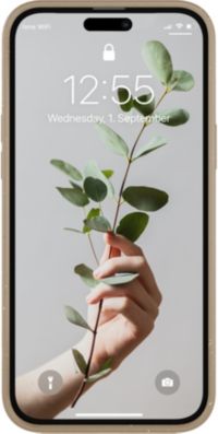 Coque bumper WOODCESSORIES iPhone 14 Pro transparent Taupe