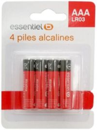Pile ESSENTIELB LR03 AAA Lot 4 piles
