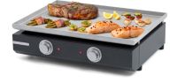 Plancha électrique RIVIERA ET BAR QPL1230 inox 2 brûleurs à poser, 55x40 cm