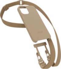 Coque avec cordon WOODCESSORIES iPhone 14 Plus Tour de cou taupe